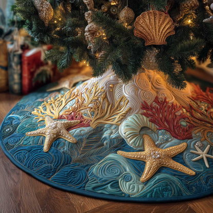 Ocean Breeze Quilted Tree Skirt GFTOMA6364
