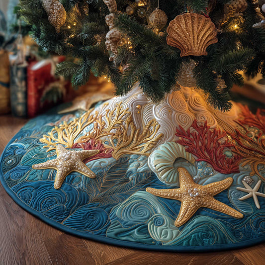 Ocean Breeze Quilted Tree Skirt GFTOMA6364