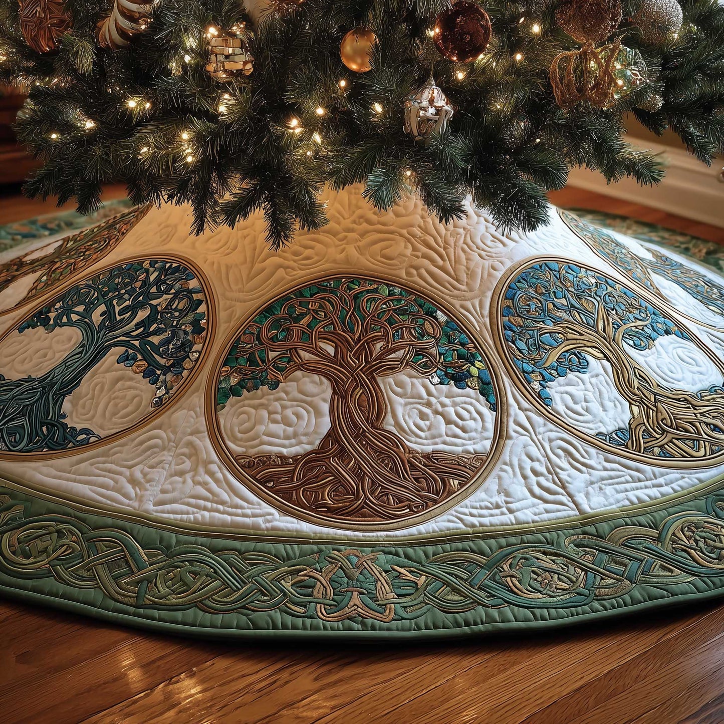 Tree Of Life Quilted Tree Skirt GFTOMA6375