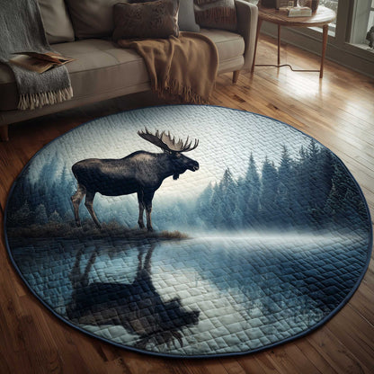 Mystic Moose Quilted Round Mat GFTOMA6381