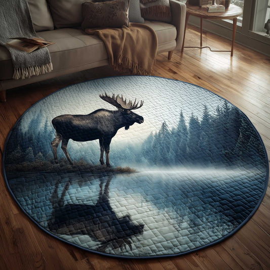 Mystic Moose Quilted Round Mat GFTOMA6381