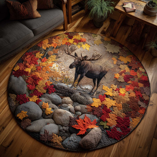 Mystic Moose Quilted Round Mat GFTOMA6384