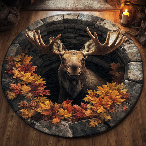 Mystic Moose Quilted Round Mat GFTOMA6385