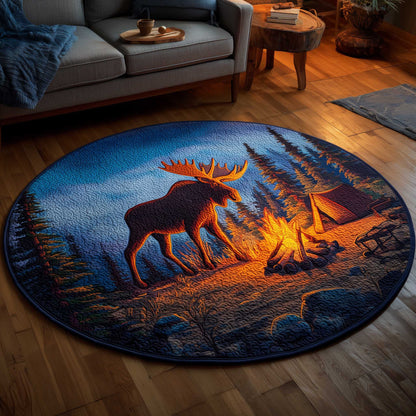 Mystic Moose Quilted Round Mat GFTOMA6386