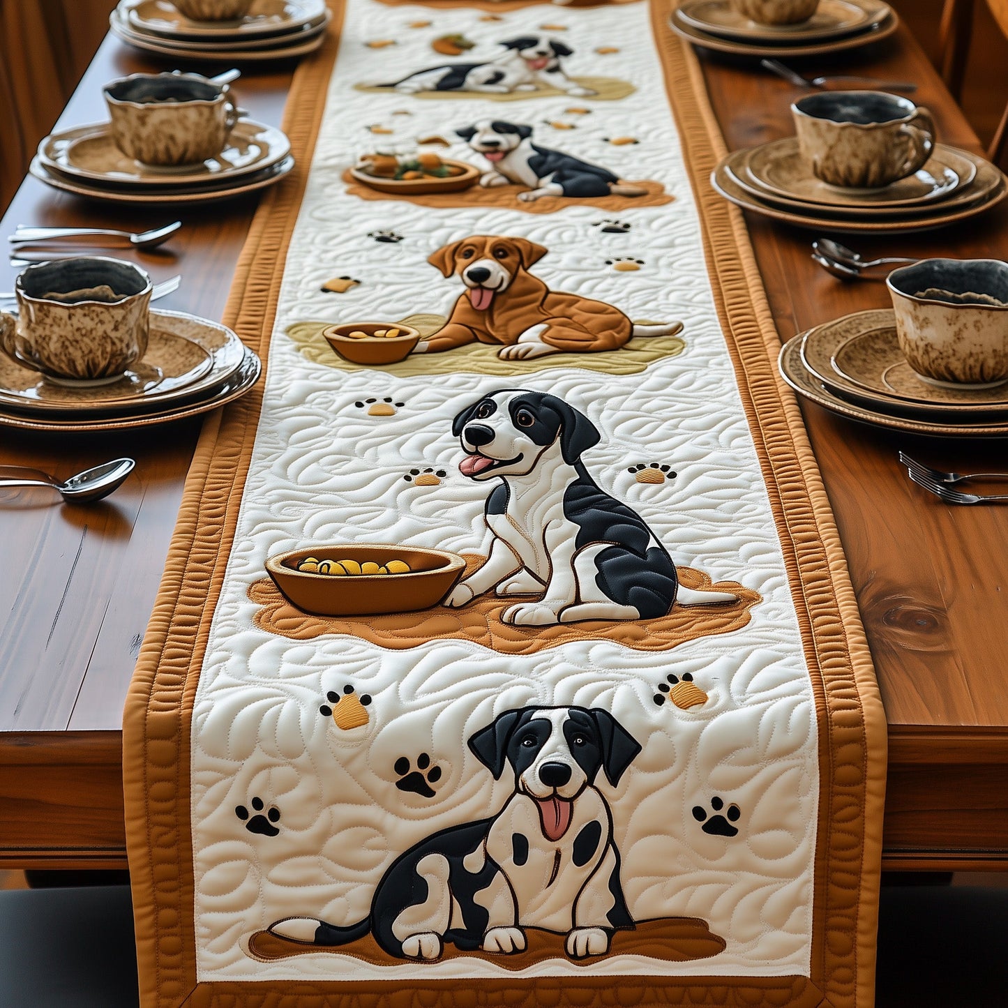 Great Daner Quilted Table Runner GFTOMA639