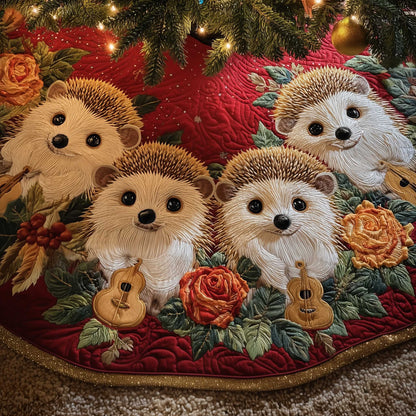 Hedgehog Quilted Tree Skirt GFTOMA6404