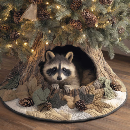 Raccoons Quilted Tree Skirt GFTOMA6413