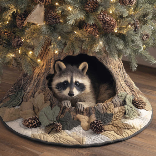 Raccoons Quilted Tree Skirt GFTOMA6413