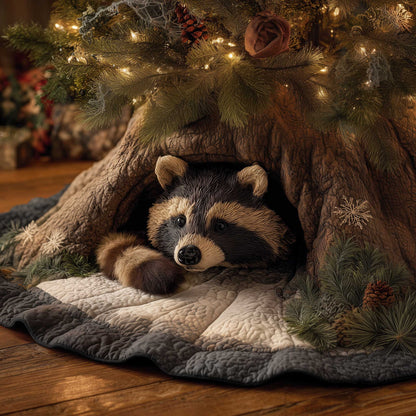 Raccoons Quilted Tree Skirt GFTOMA6414