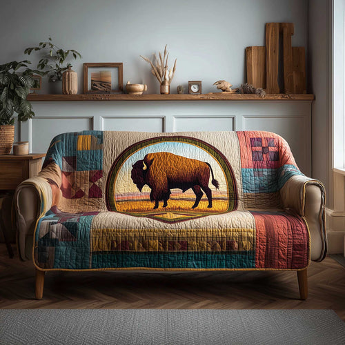 Bison Quilted Sofa Cover GFTOMA6440