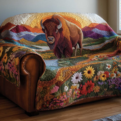 Bison Quilted Sofa Cover GFTOMA6446