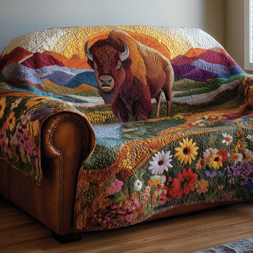 Bison Quilted Sofa Cover GFTOMA6446