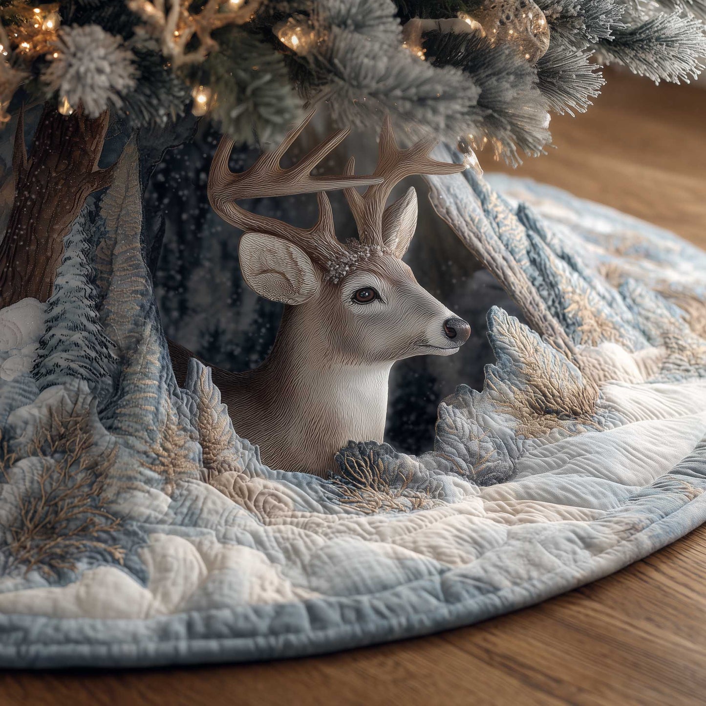 Deer Quilted Tree Skirt GFTOMA6464