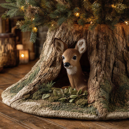 Deer Quilted Tree Skirt GFTOMA6465
