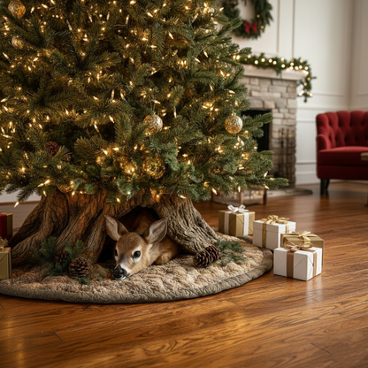 Deer Quilted Tree Skirt GFTOMA6466