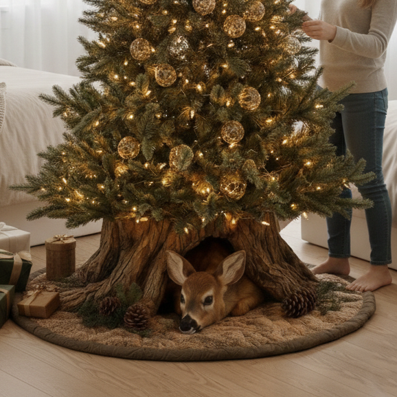 Deer Quilted Tree Skirt GFTOMA6466