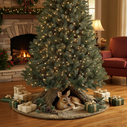 Deer Quilted Tree Skirt GFTOMA6467