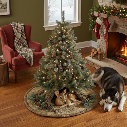 Deer Quilted Tree Skirt GFTOMA6467