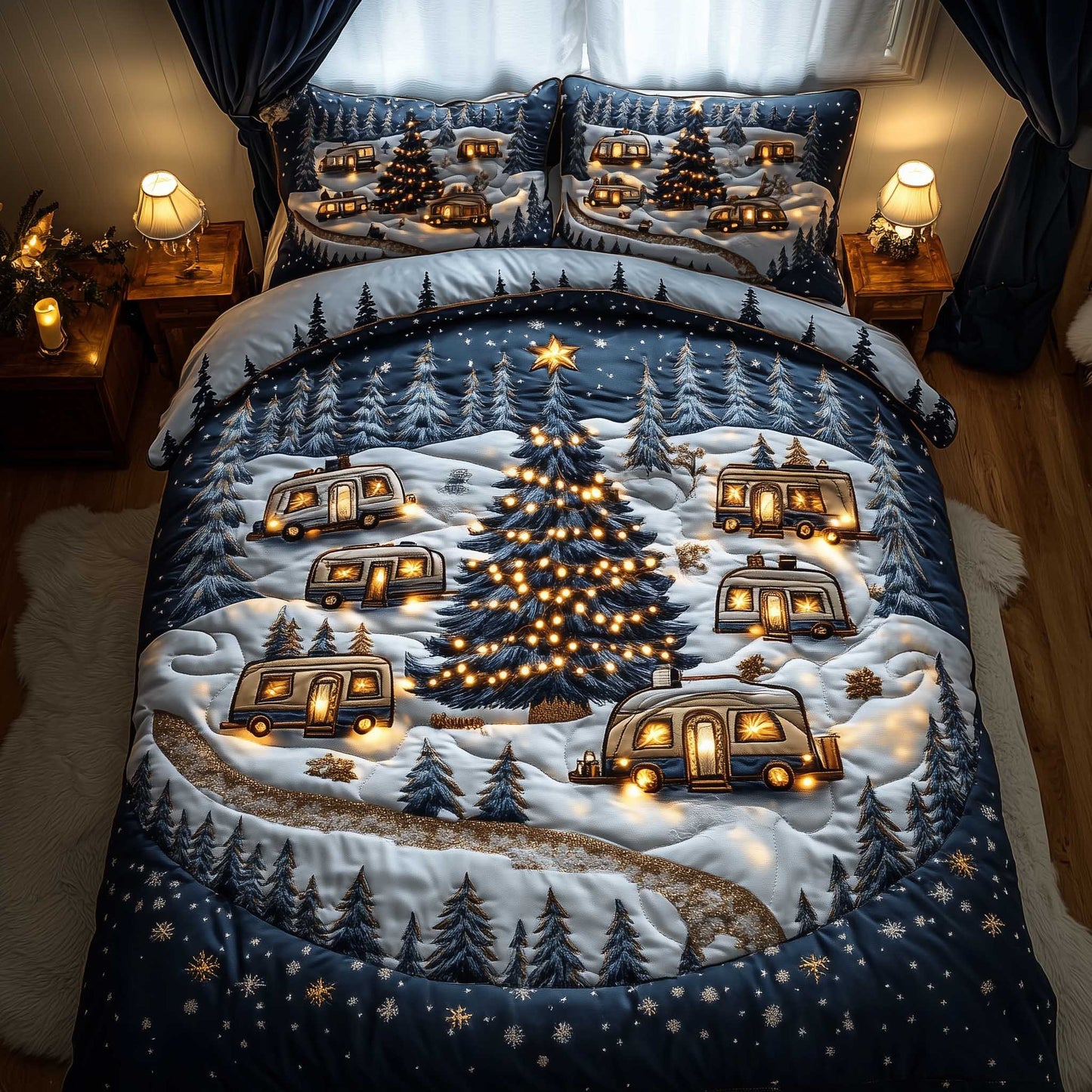 Snowy Camper Duvet Cover Set GFTOMA6475