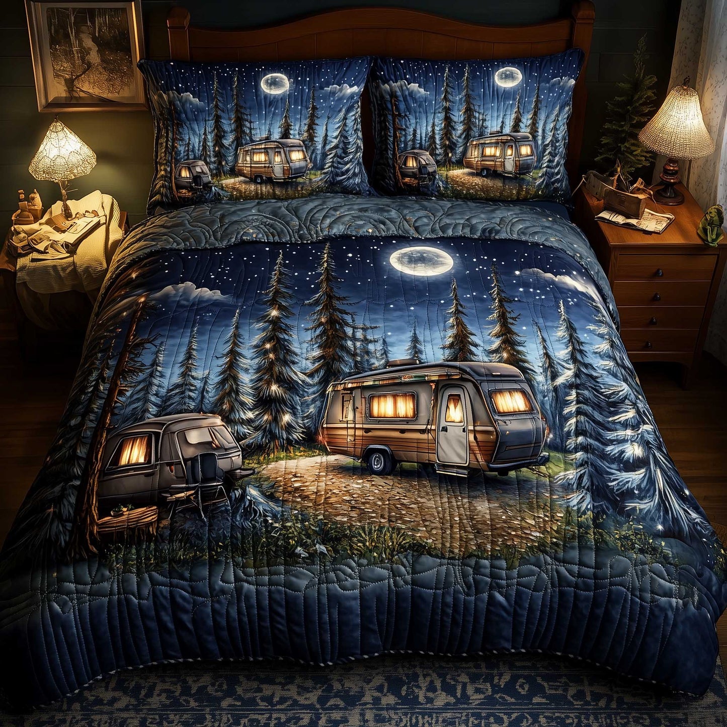 Snowy Camper Duvet Cover Set GFTOMA6476