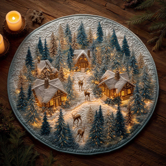 Winter Wonderland Quilted Round Mat GFTOMA6508