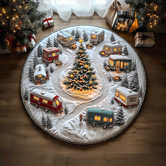 Winter Wonderland Quilted Round Mat GFTOMA6511