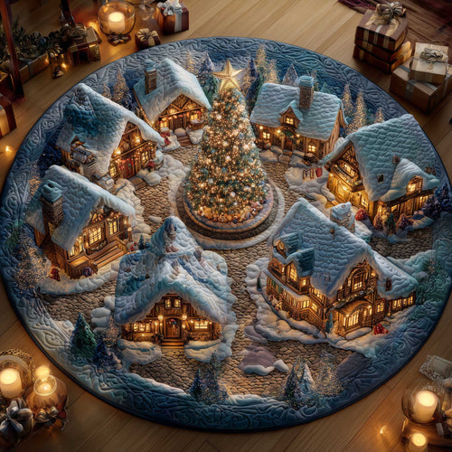 Winter Wonderland Quilted Round Mat GFTOMA6512