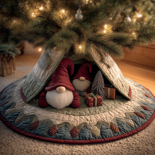 Snowy Gnome Quilted Tree Skirt GFTOMA6525