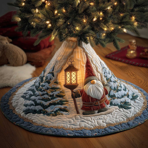 Snowy Gnome Quilted Tree Skirt GFTOMA6530