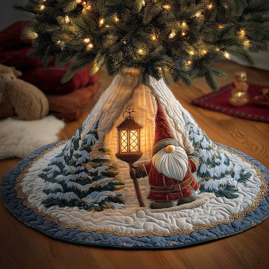 Snowy Gnome Quilted Tree Skirt GFTOMA6530