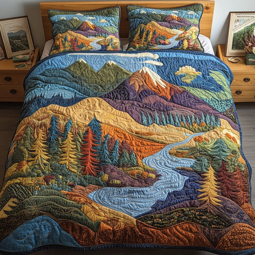 Forest 3-Piece Quilted Bedding Set GFTOMA655
