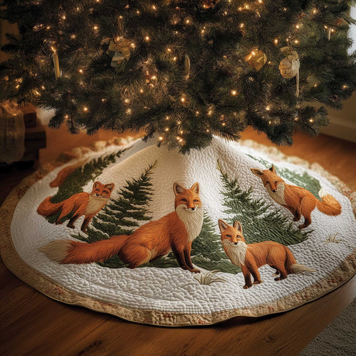 Fox Quilted Tree Skirt GFTOMA6553