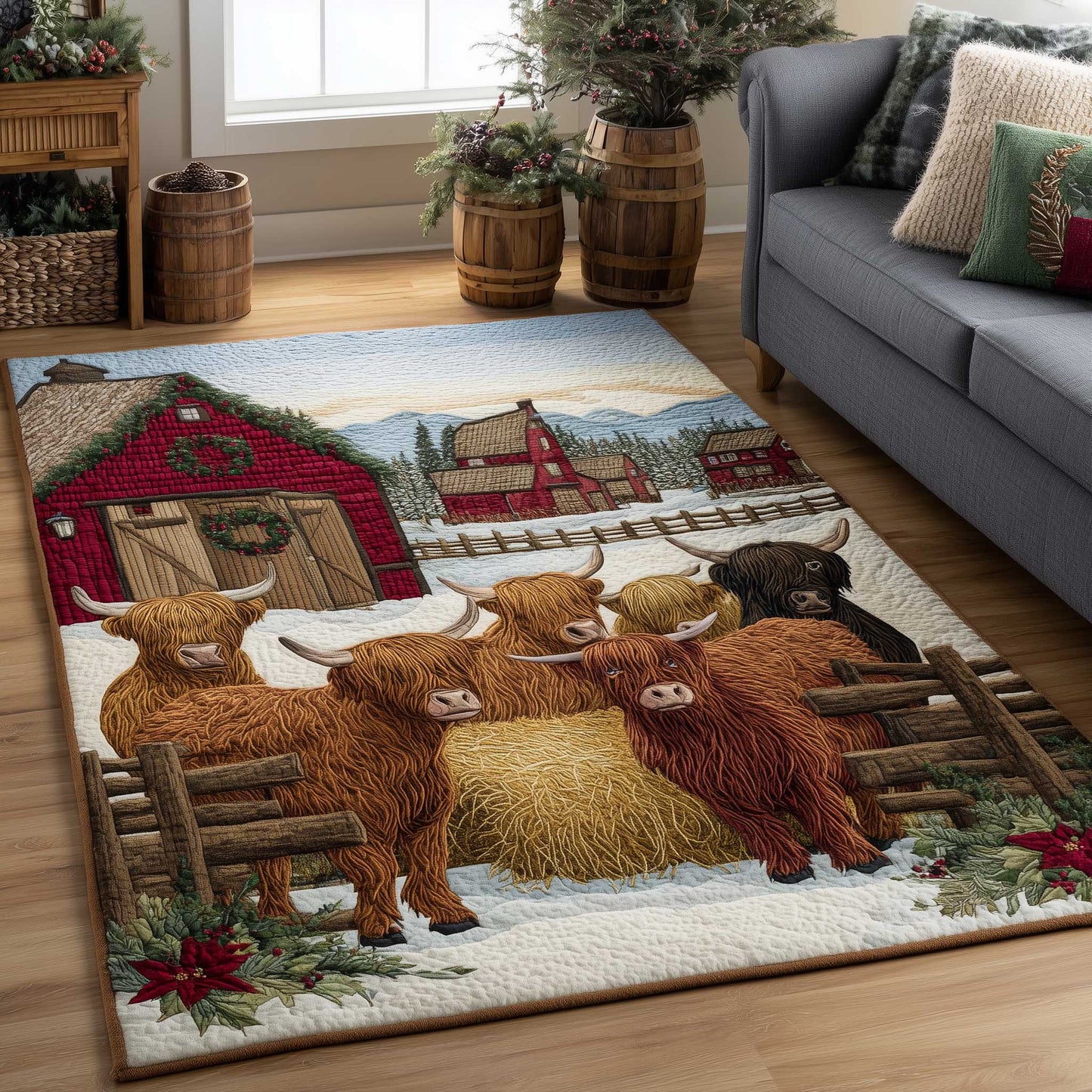 Highland Cow Area Rug GFTOMA6613