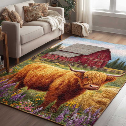 Highland Cow Area Rug GFTOMA6616