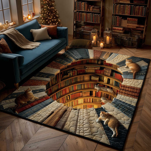 Whiskered Library Area Rug GFTOMA6624