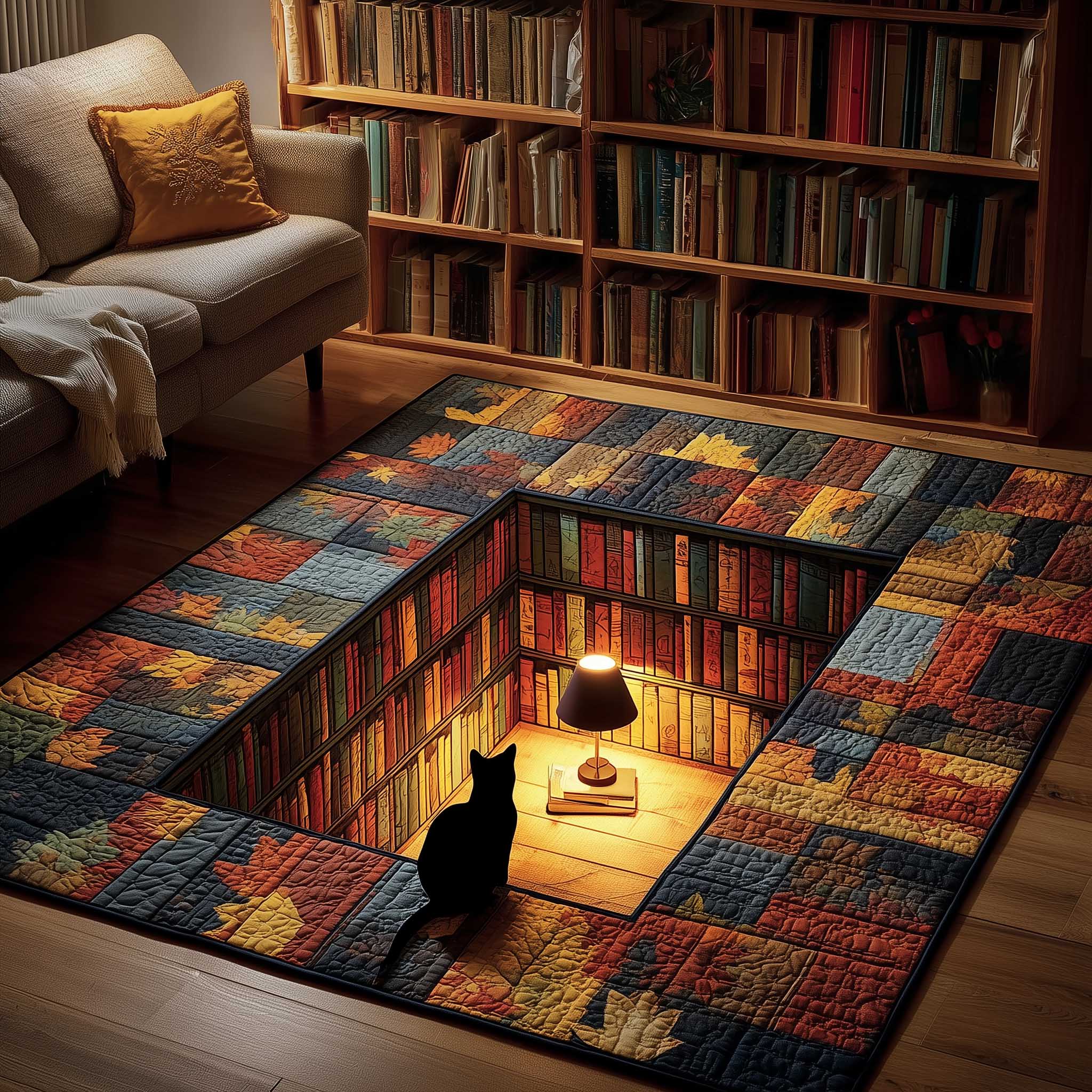 Whiskered Library Area Rug GFTOMA6625 – Patchique Store