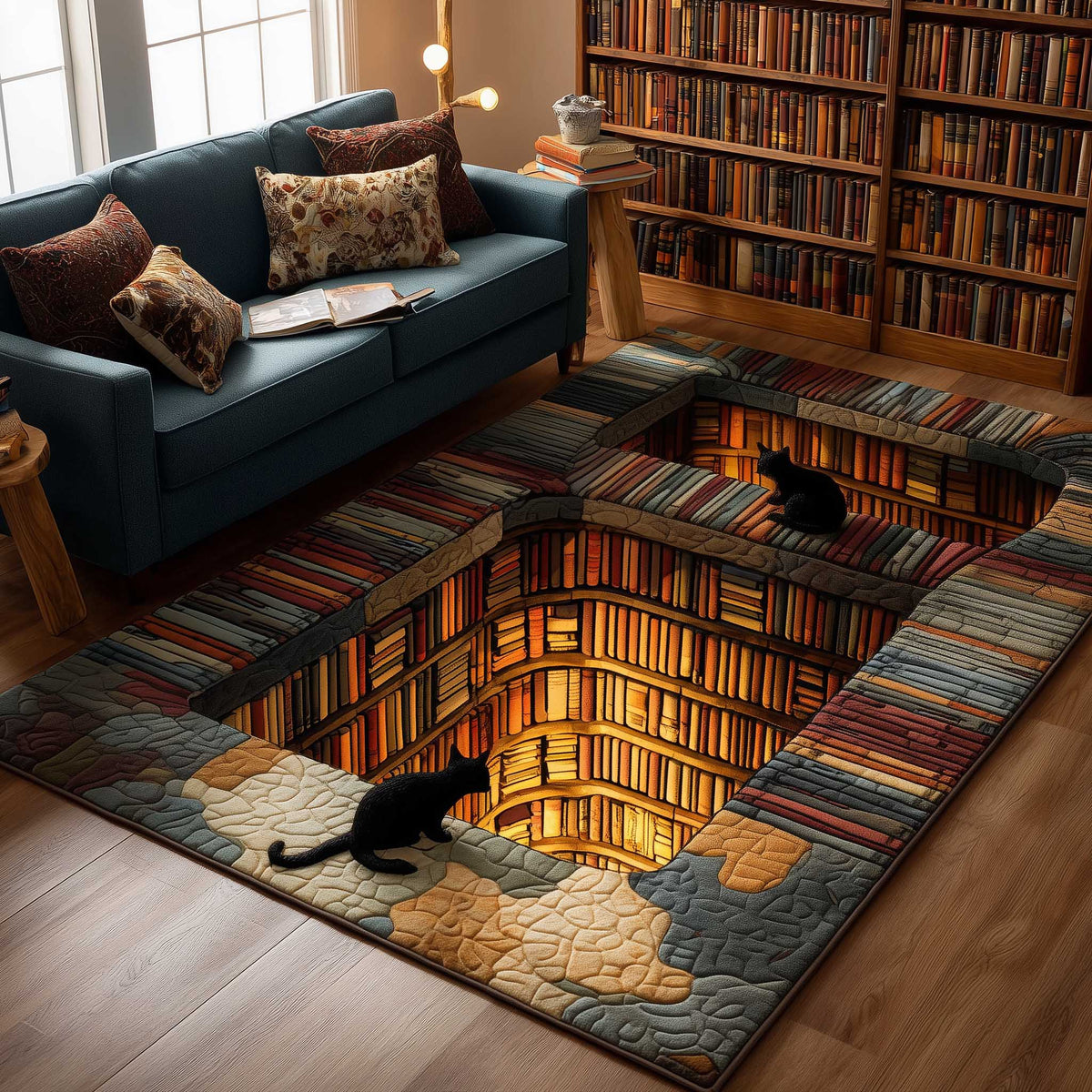 Patchique Rugs Whiskered Library Area Rug GFTOMA6627 – Patchique Store