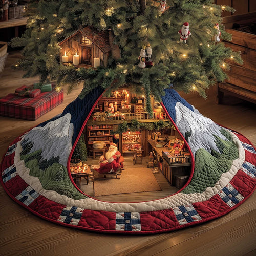 Yuletide Workshop Quilted Tree Skirt GFTOMA6631