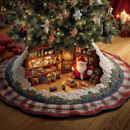 Yuletide Workshop Quilted Tree Skirt GFTOMA6635