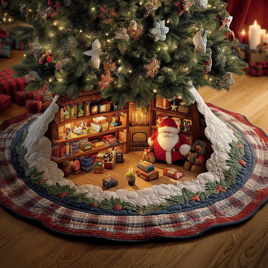 Yuletide Workshop Quilted Tree Skirt GFTOMA6635