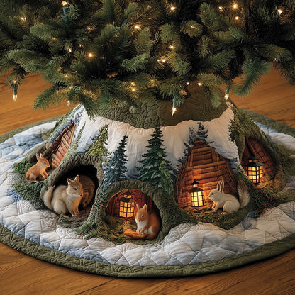 Woodland Den Quilted Tree Skirt GFTOMA6643