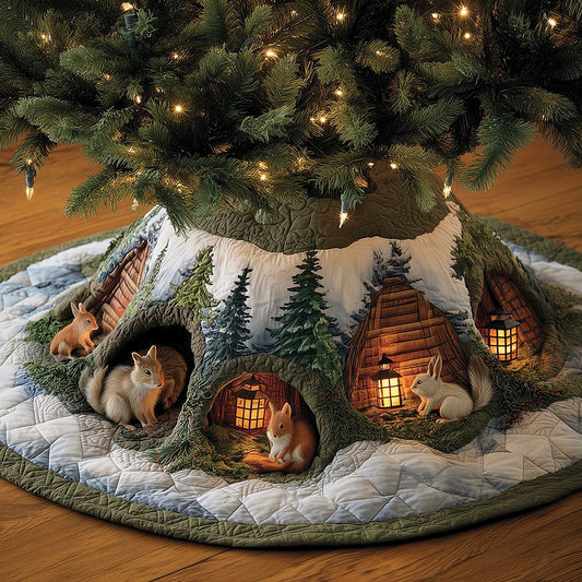 Woodland Den Quilted Tree Skirt GFTOMA6643