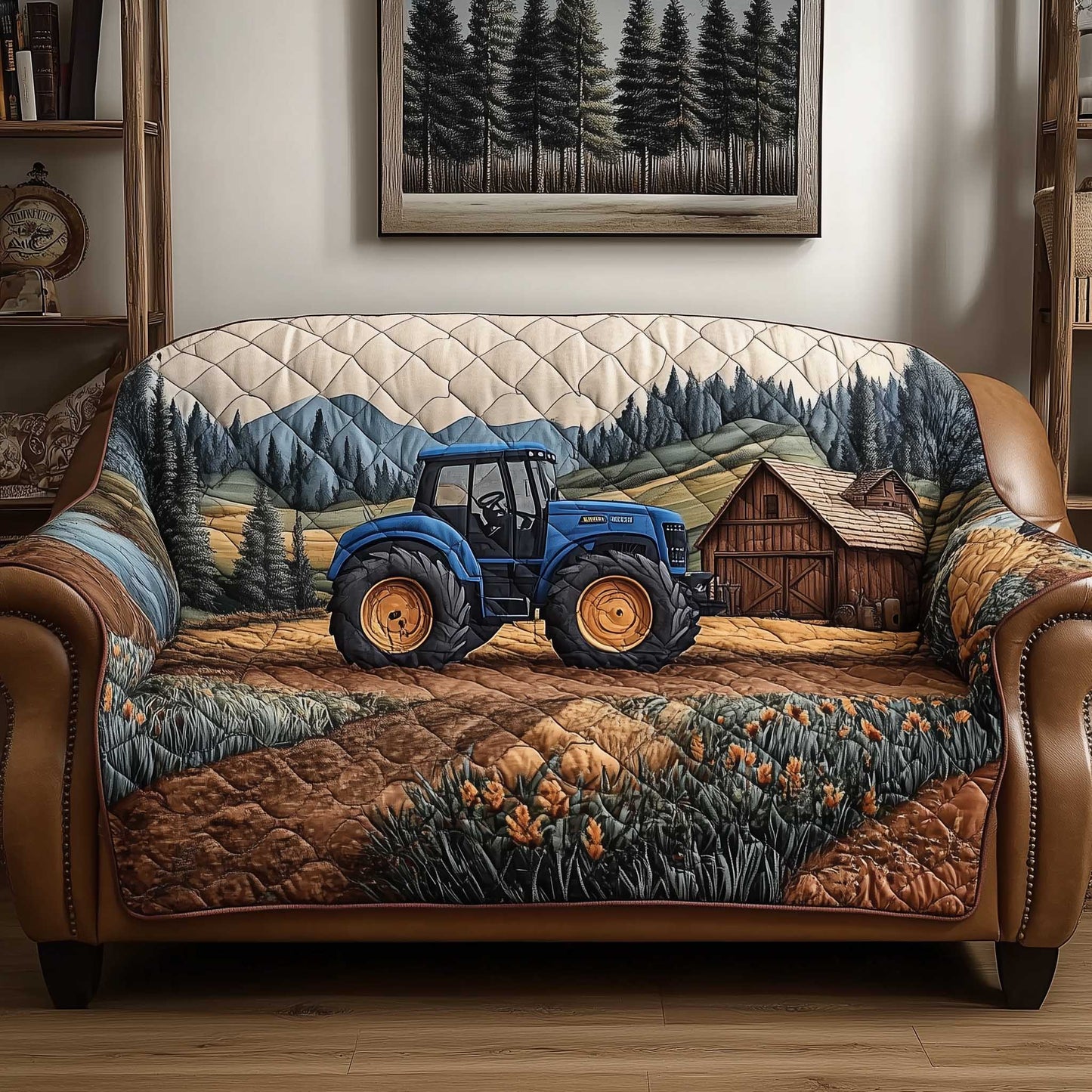 Tractor Quilted Sofa Cover GFTOMA6704