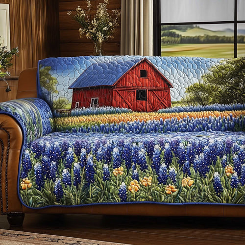 Bluebonnet Quilted Sofa Cover GFTOMA6712