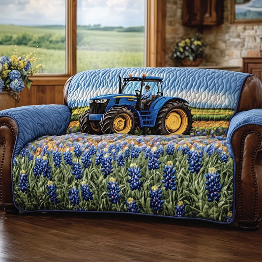 Bluebonnet Quilted Sofa Cover GFTOMA6714