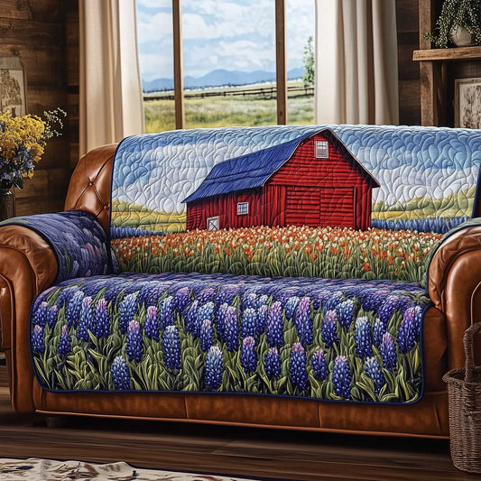 Bluebonnet Quilted Sofa Cover GFTOMA6715