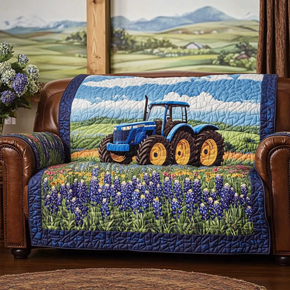 Bluebonnet Quilted Sofa Cover GFTOMA6716