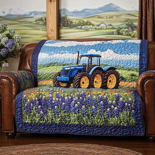 Bluebonnet Quilted Sofa Cover GFTOMA6716