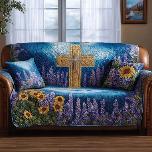 Christian Quilted Sofa Cover GFTOMA6732