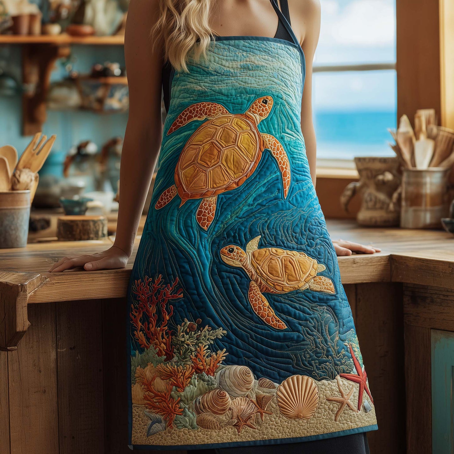 Turtle Quilted Apron GFTOMA6754